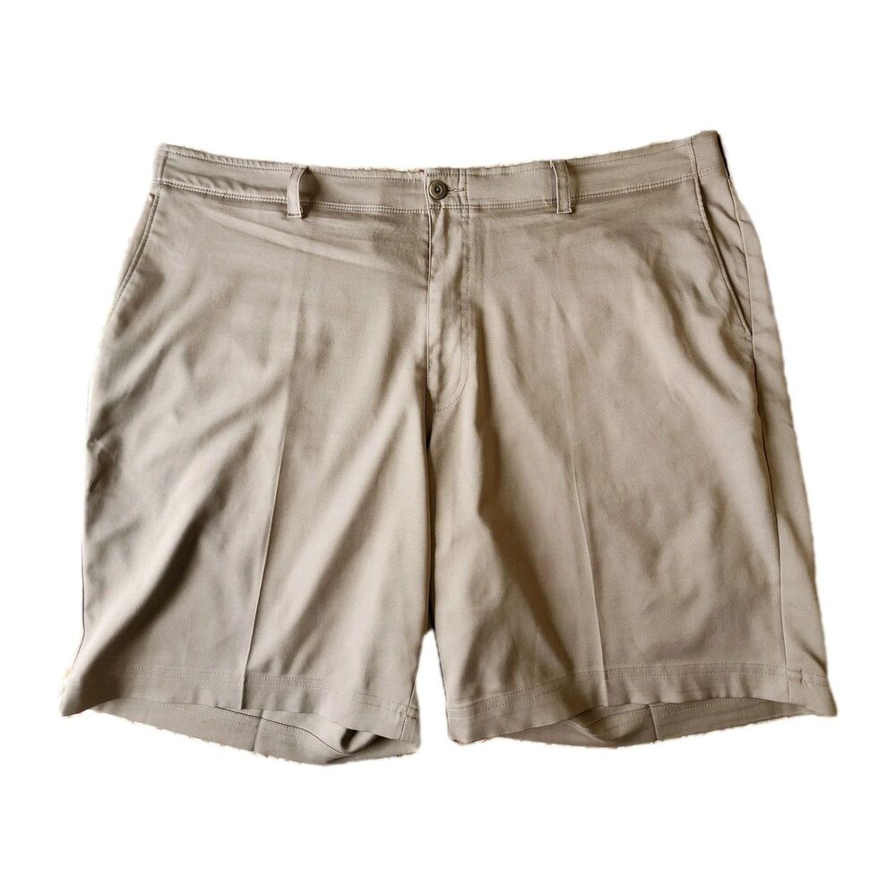 Men's Pro Tour Khaki Golf Shorts Size 42 Stretch 9" Inseam Chino
